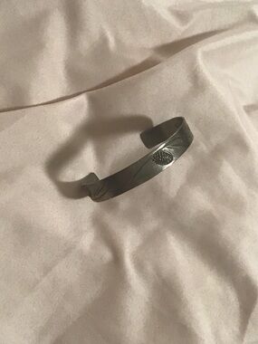 Women’s vintage Silver Engraved Cuff Bracelet